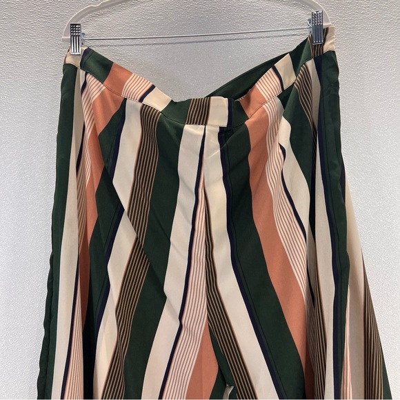 NWOT  Women's Plus Size Printed Drawstring Waist Split Side Wide Leg Pants - Picture 9 of 17